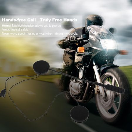 Мотоциклетный шлем Bluetooth гарнитуры беспроводные наушники Bluetooth 5.0 Dual Stereo
