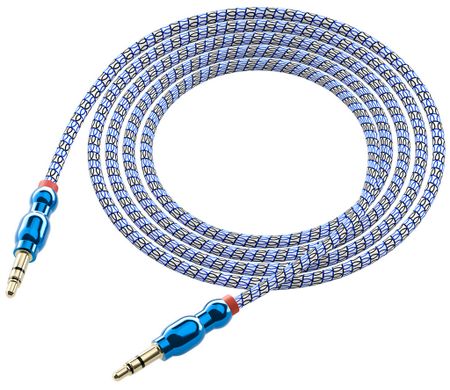 Кабель Red Line FibraX mini-jack / mini-jack 1 м Синий