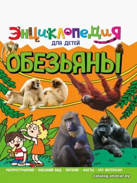 Энциклопедия издательства Проф-Пресс Энциклопедия для детей. Обезьяны 9785378321124