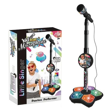 Игрушки-микрофоны, Музыкальные микрофоны, Детские музыкальные игрушки One Size чёрный
