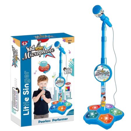 Игрушки-микрофоны, Музыкальные микрофоны, Детские музыкальные игрушки One Size синий